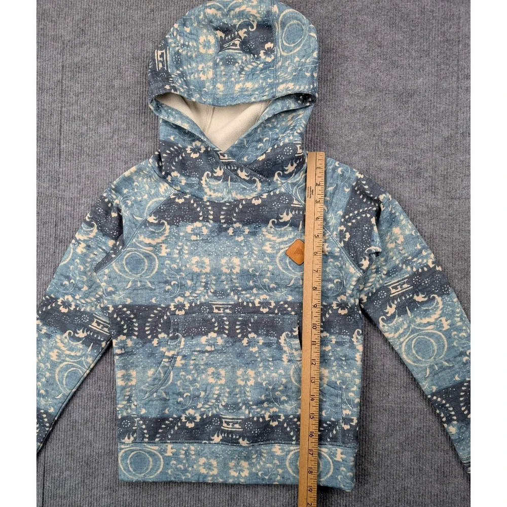 Burton Heron Pullover Hoodie Girls Small Drip Dye Dryride Outdoors Hiking Fleece